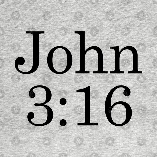 John 3:16 - Dark Text by albinochicken